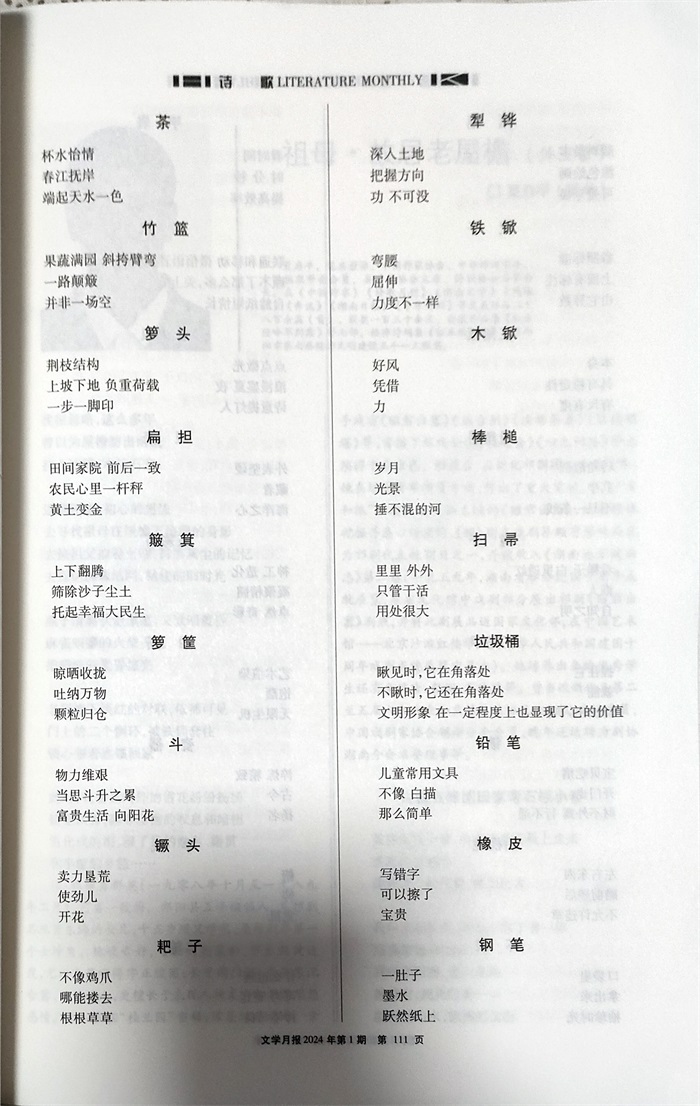 青年作家卫宏图微诗集锦文艺作品被《文学月报》刊载